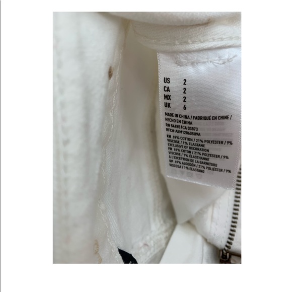 American Eagle Mid-Rise White Jean Shorts - Picture 4 of 5